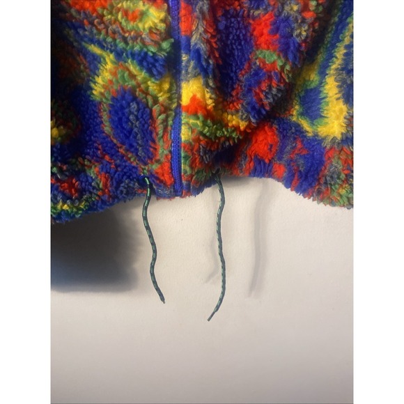 Dolls Kill Basic Pleasures Mode Fantasia Borg Trippy Print Fleece Zip up Jacket - Picture 5 of 11